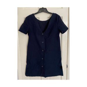 Cotton Theory Dress in Navy size 2